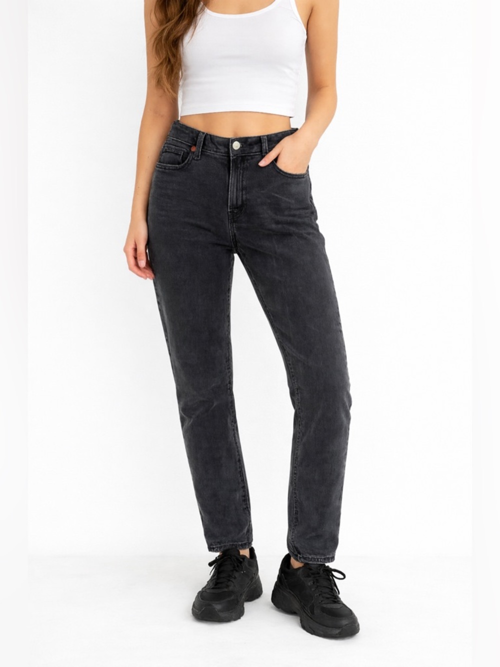 Old Navy Black Wash Jeans Womens Size 14 Mid Rise Straight Leg Black Denim